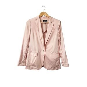J. Crew Alfie Pink Tencel Long Sleeve Blazer‎ Jacket Single Button Size 4